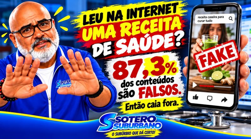 SAÚDE EM RISCO: 87,3% DOS CONTEÚDOS VIRAIS ANALISADOS SOBRE SAÚDE ERAM FALSOS
